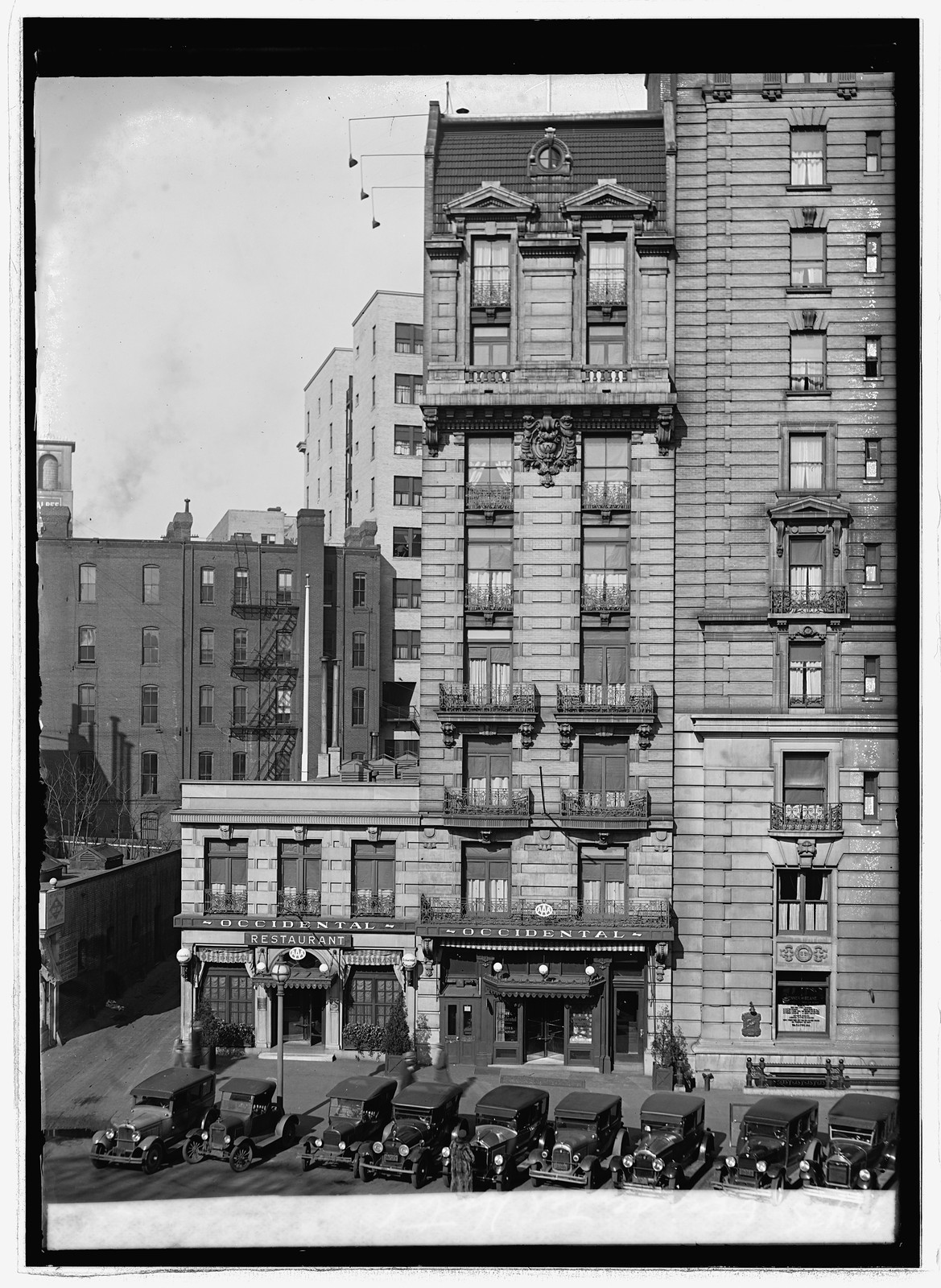 Occidental Hotel, [Washington, D.C.], [1926] — historic photograph