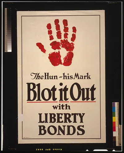 The Hun - His mark - Blot it out with Liberty Bonds / J. Allen St. John.