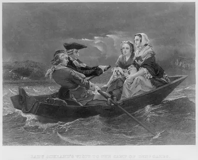 Lady Ackland's (sic) visit to the camp of Gen. Gates