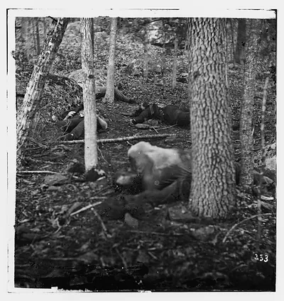 Gettysburg Pennsylvania. Slaughter pen at foot of Round Top