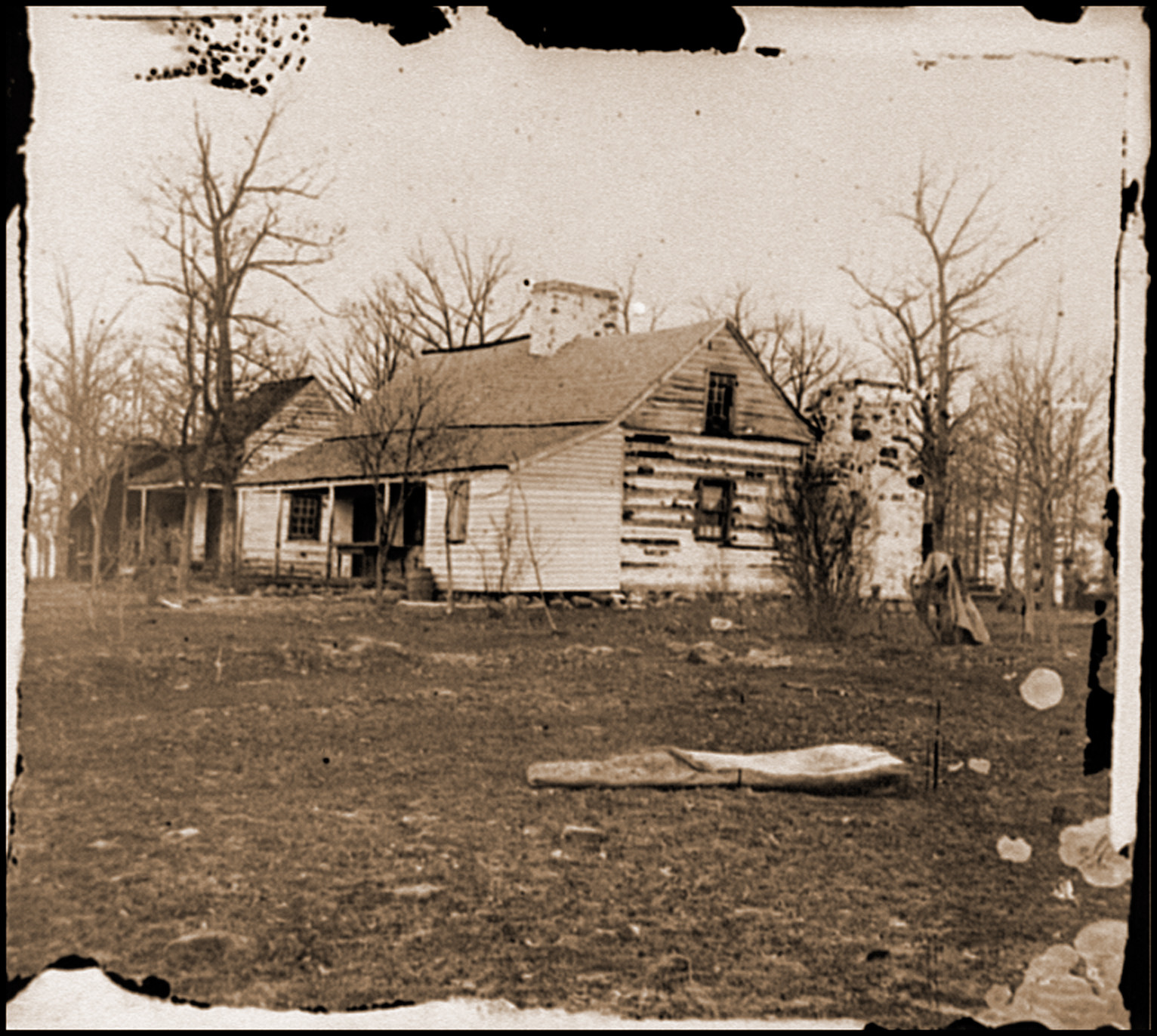 Centreville Va. vicinity. Mrs. Spinners house, 1862 — historic photograph