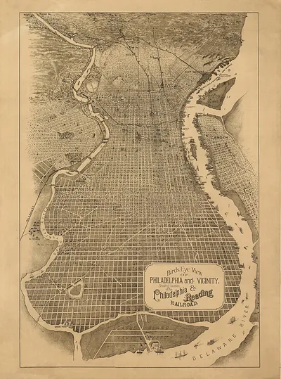 Birds Eye View of Philadelphia and Vicinity