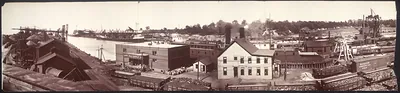 Panorama of Conneaut Harbor, Ohio, 1901