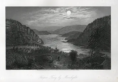 Harpers Ferry by Moonlight