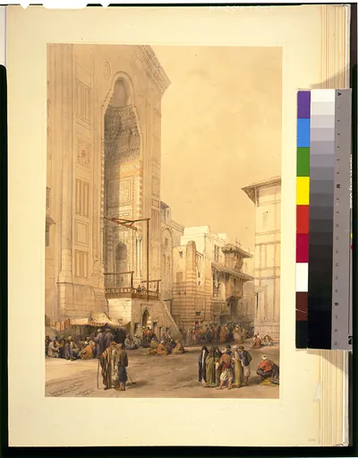 Grand entrance to the mosque of the Sultan Hassan / David Roberts, R.A.
