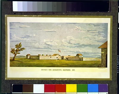 Sutter's Fort, Sacramento, California, 1847