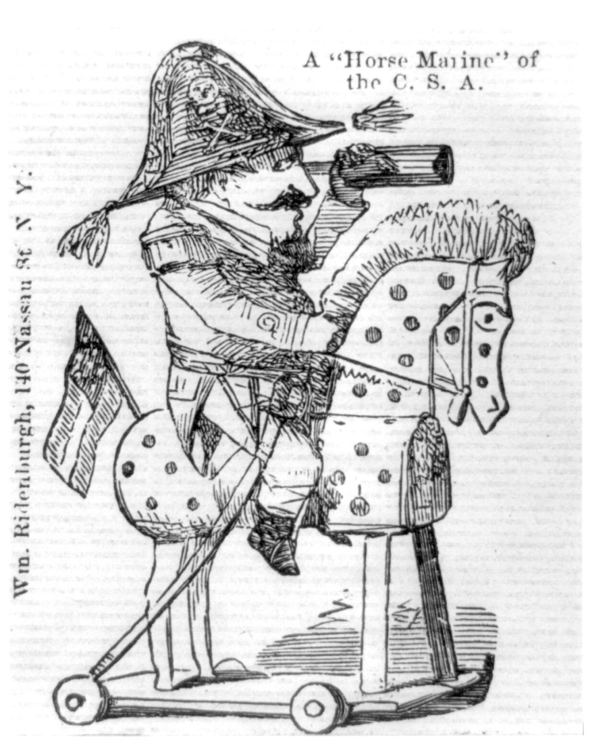 A Horse Marine" of the C.S.A.", [1861?] — historic print