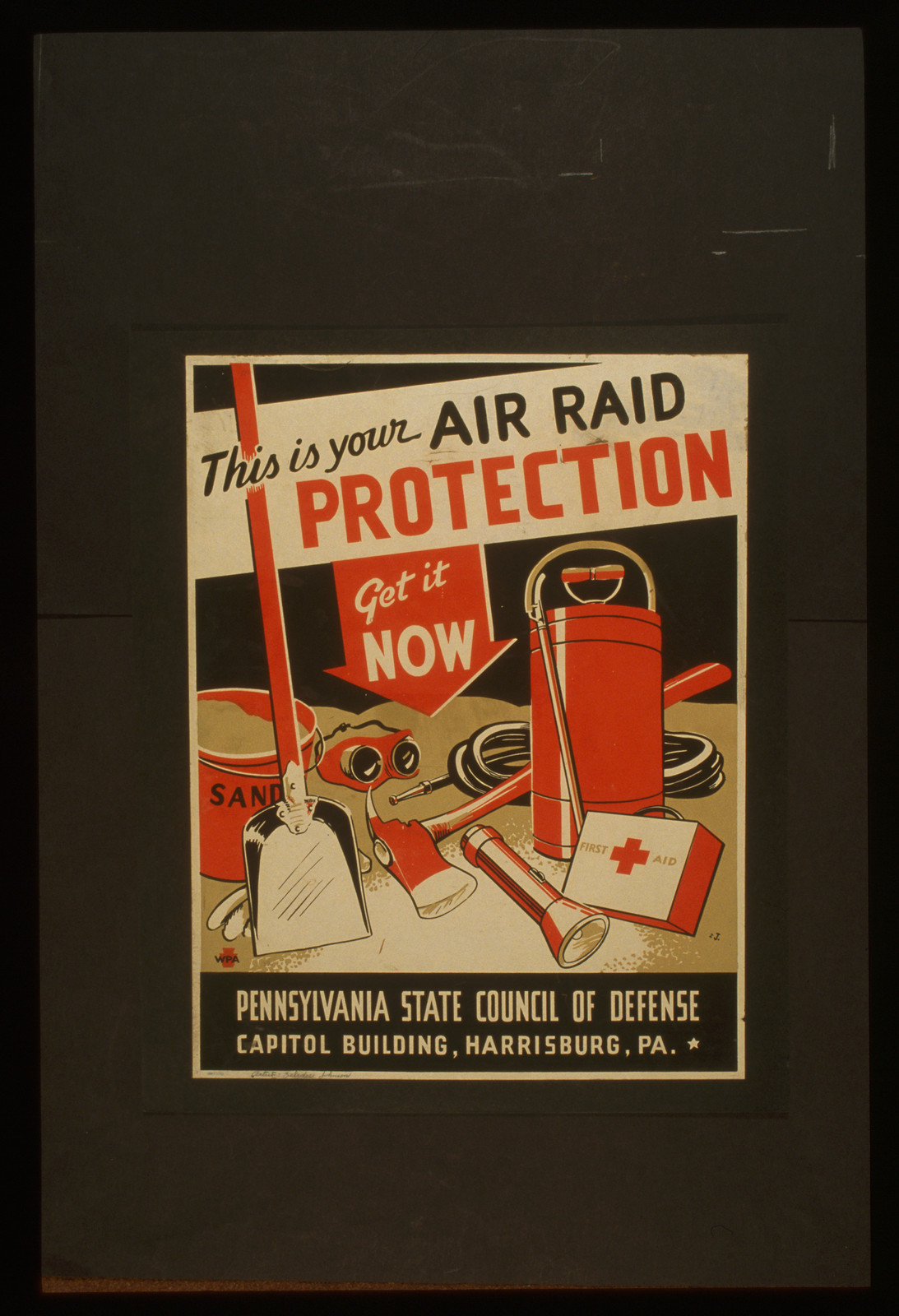 This is your air raid protection Get it now / ZJ., 1941 — vintage poster