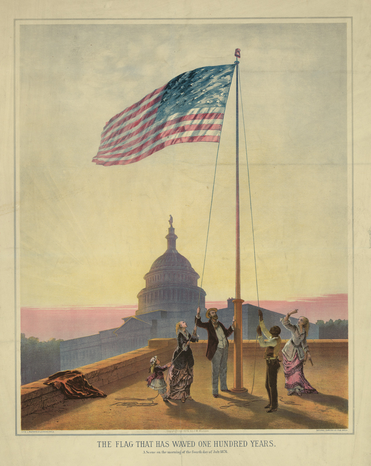 The Flag That Has Waved One Hundred Years — historic image