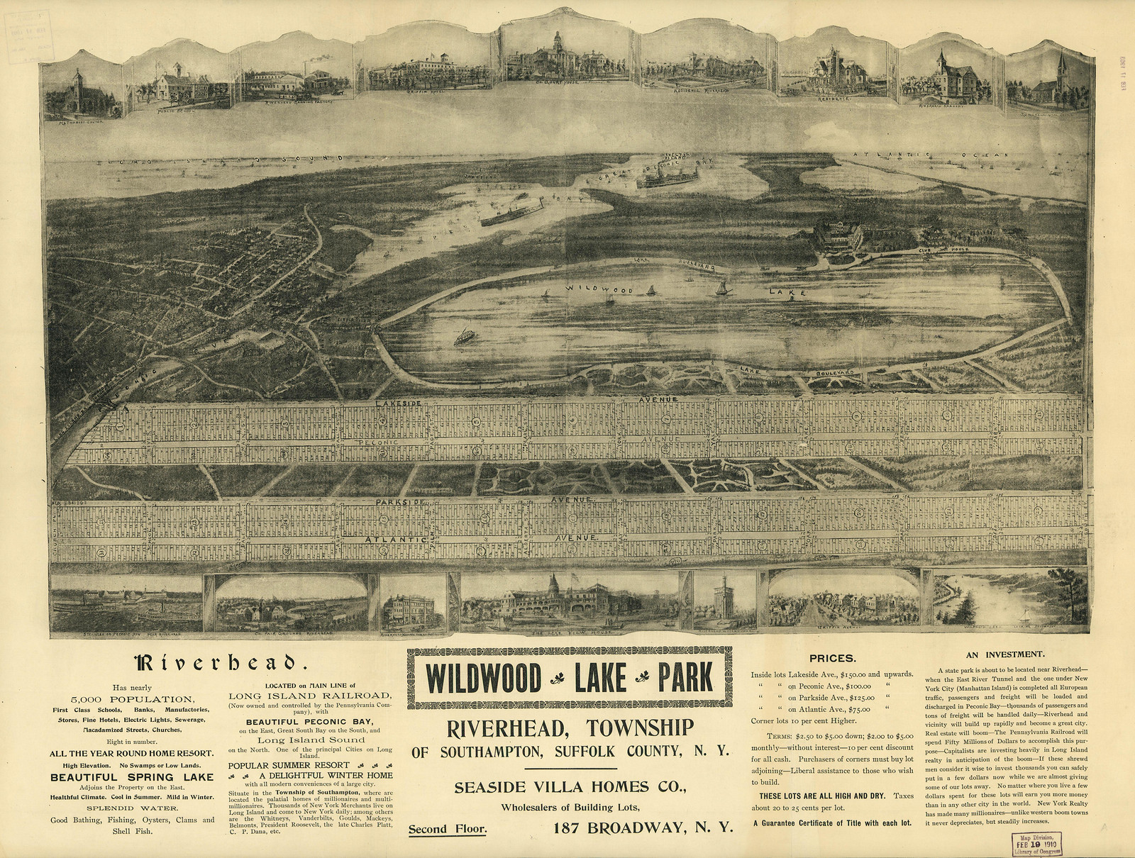 Wildwood Lake Park, New York, 1903, 1903 — antique map