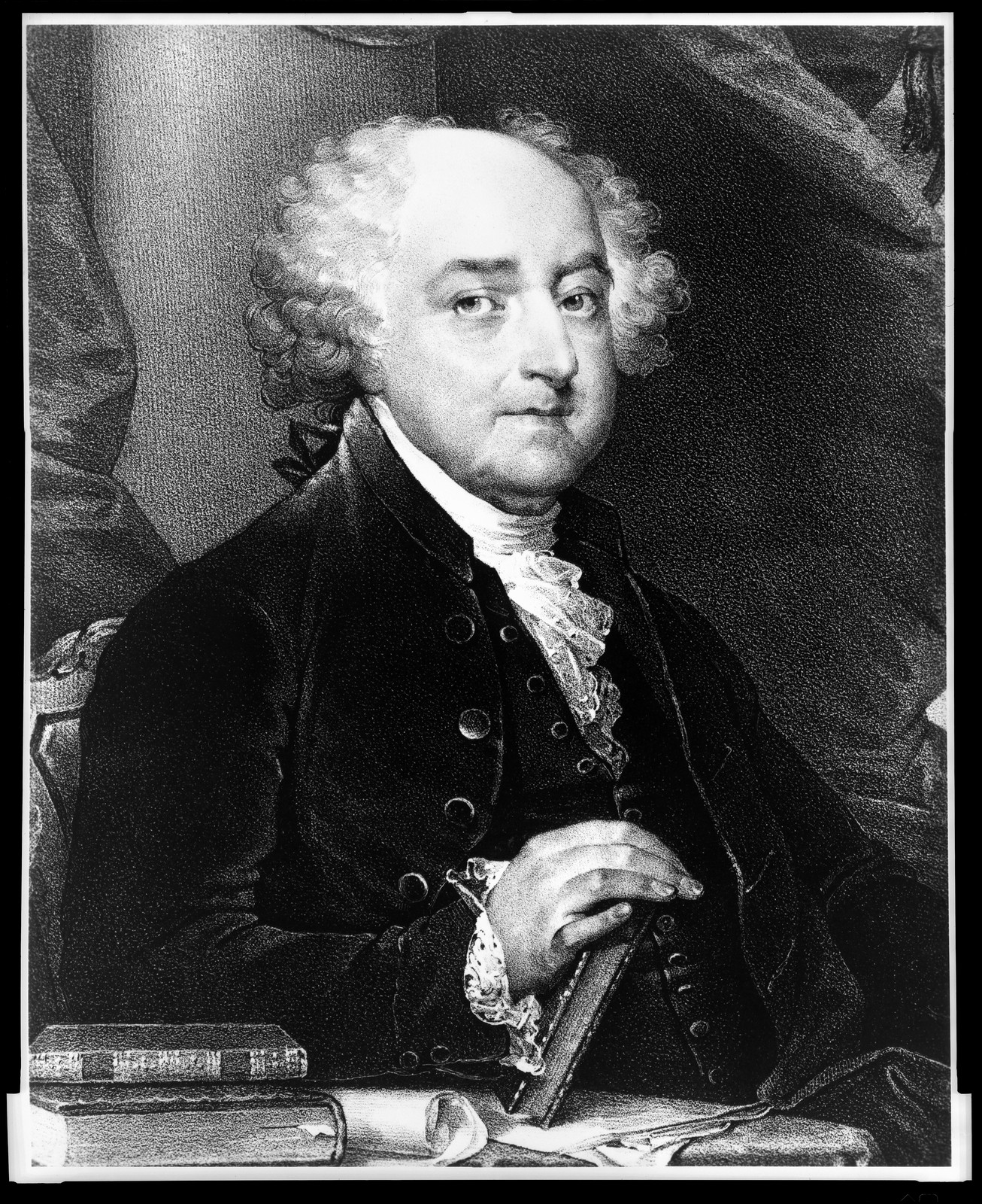 John Adams, second President of the United States, [1828(?)] — antique lithograph