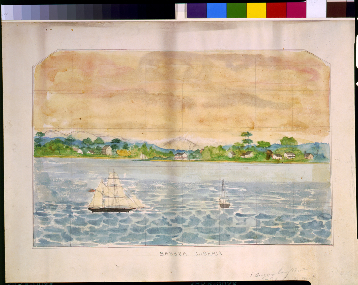 Bassua Liberia / R.K.G., [ca. 1856] — historic drawing