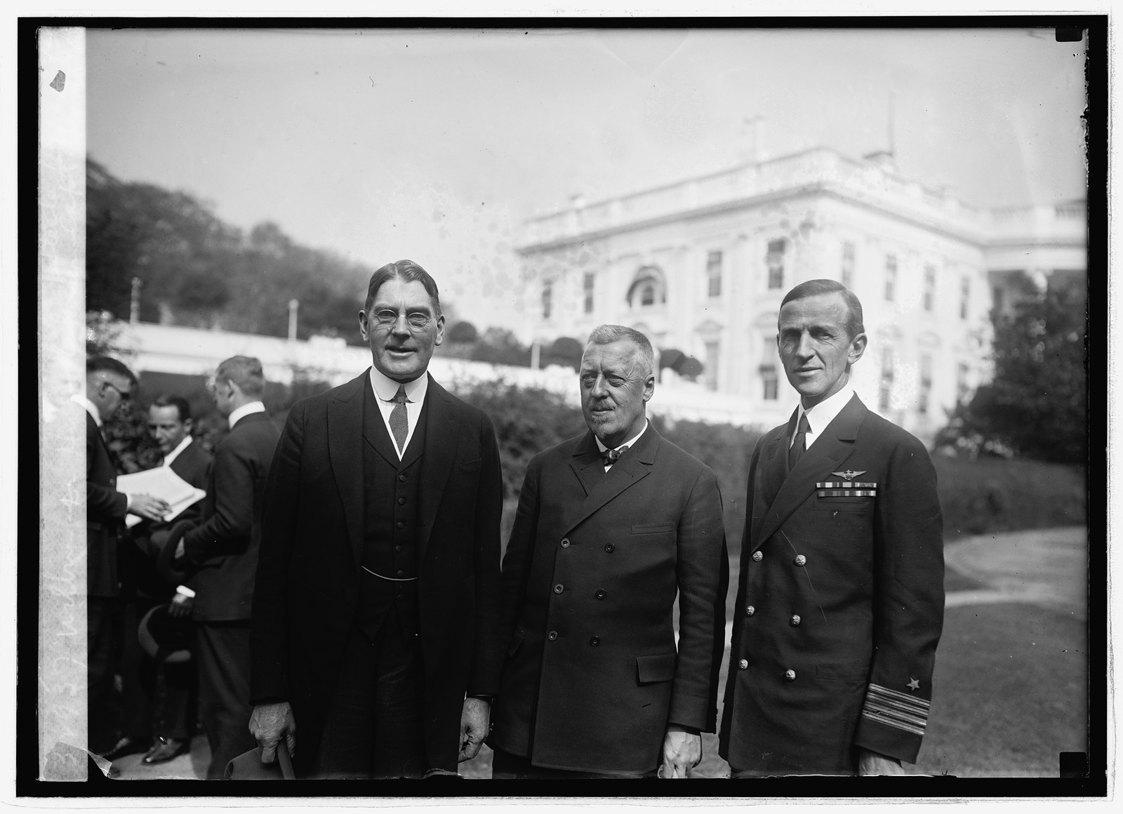 Wilburn, Dr. Hugo Eckener, Capt. Geo. W. Steele, [10/16/24], [1924 October 16] — historic photograph