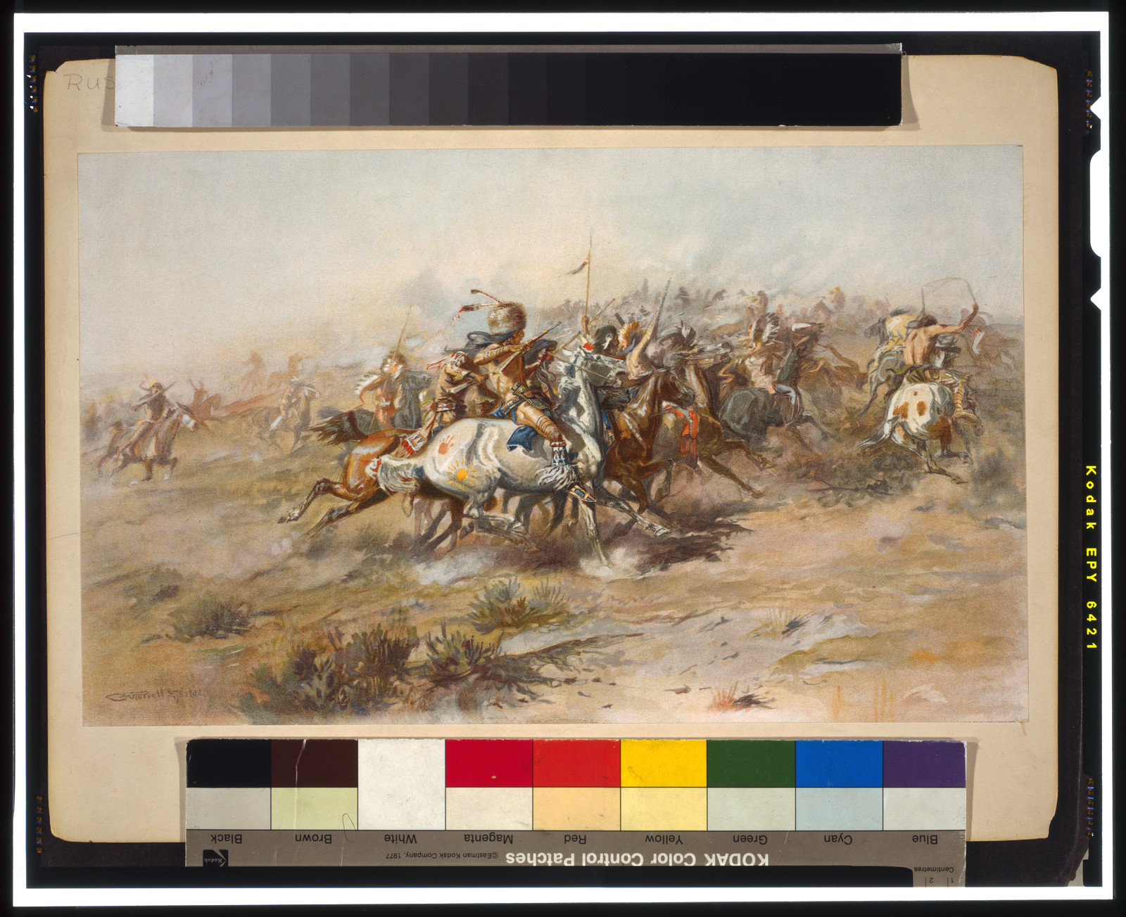 The Custer fight / C.M. Russell 1903., 1903, c1905. — historic print
