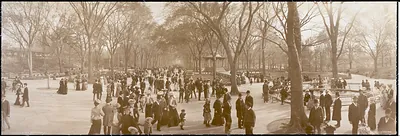 Mall, Central Park New York, 1902