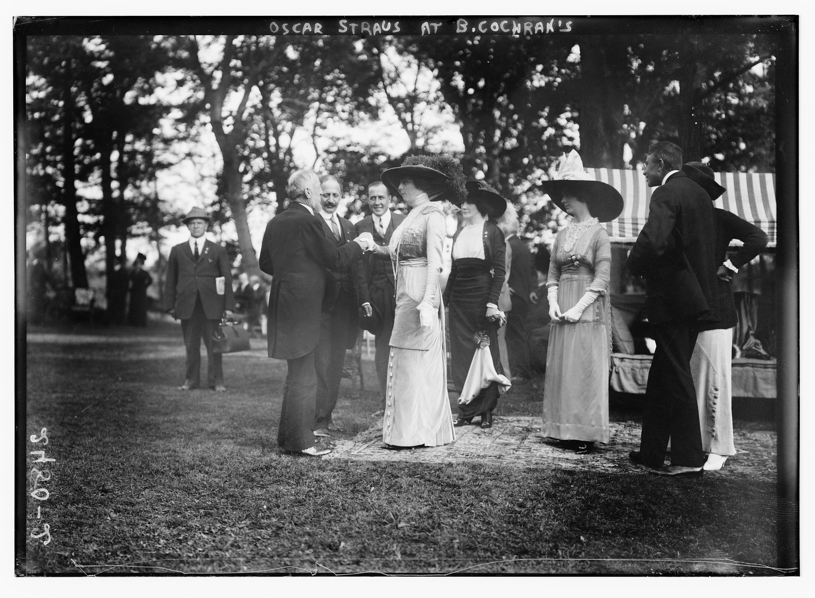 Oscar Straus at B. Cochran's, n/a — historic photograph