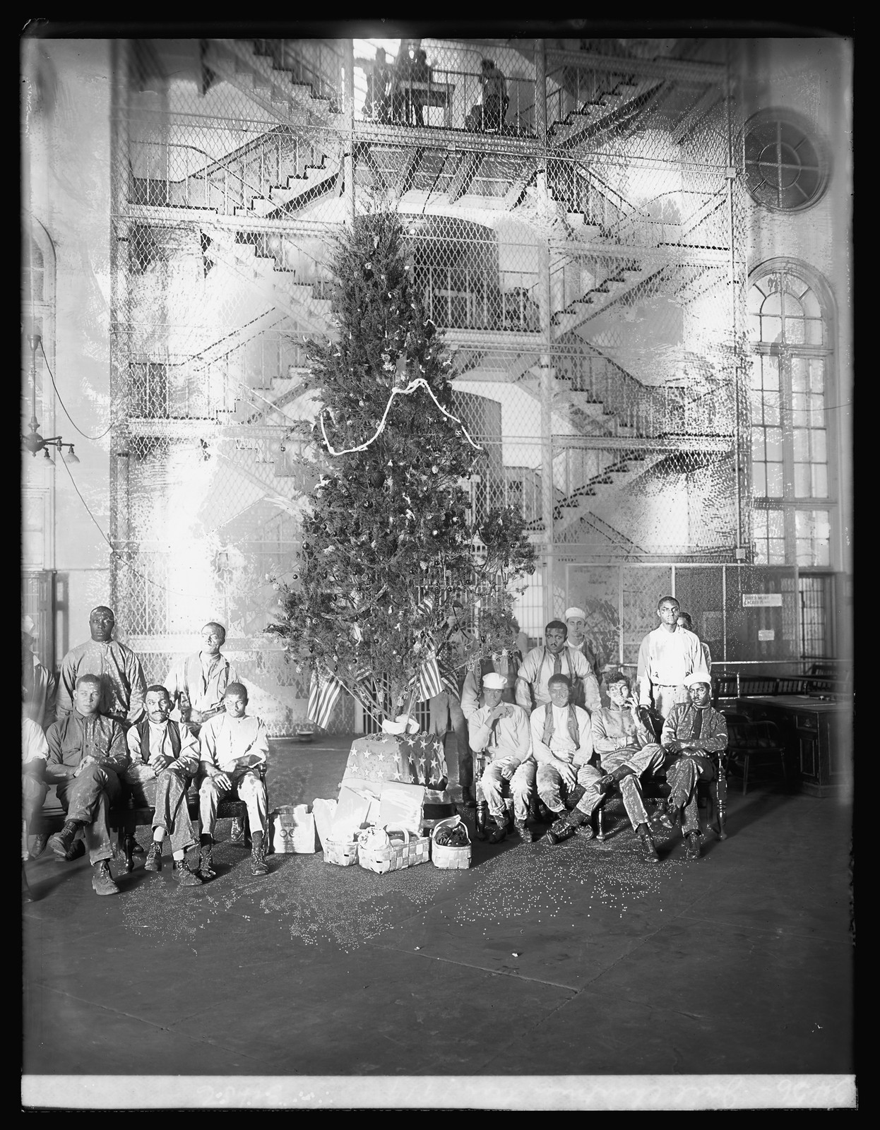 Jail Christmas tree, 1919, 1919 — historic photograph