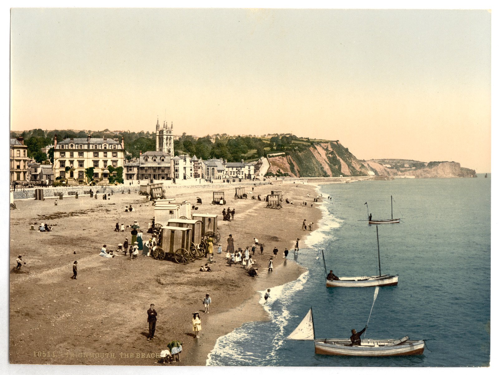 The beach Teignmouth England, [between ca. 1890 and ca. 1900]. — historic print