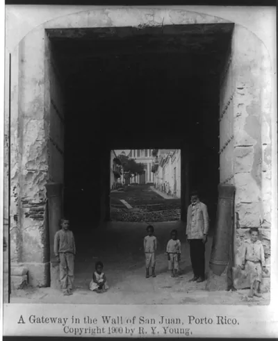 A gateway in the wall of San Juan, Puerto Rico
