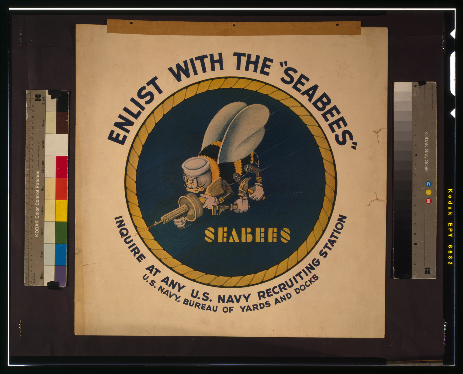 Enlist with the Seabees"", [between 1942 and 1950] — vintage poster