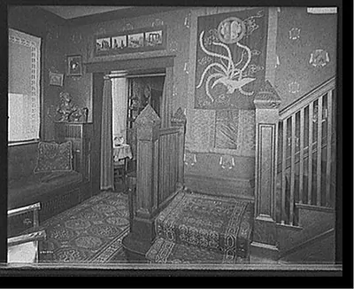 [Douglas residence, hall & stairway, Detroit, Mich.]