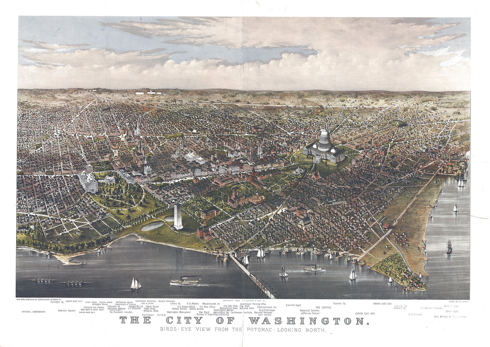 Washington, D.C., 1880, 1880 — antique map