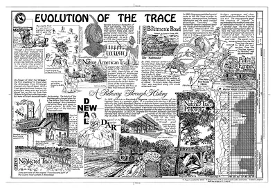 Evolution of the Trace: Natchez Trace history illustrated sheet
