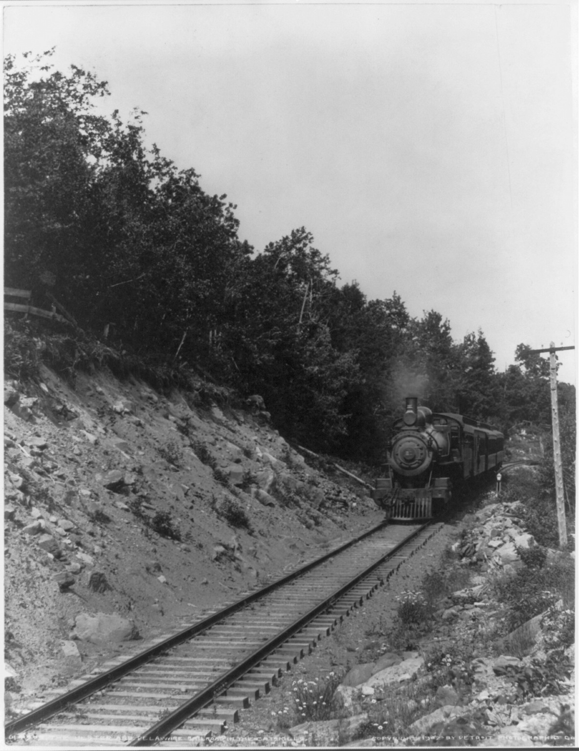 The Ulster and Deleware Railroad in the Catskills, [no date recorded on caption card] — historic photograph