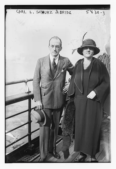 Carl L. Schurz and bride