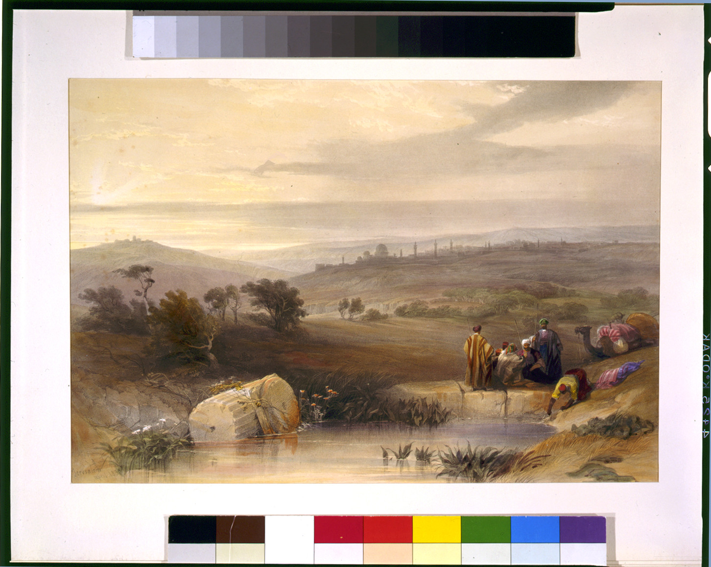 [Jerusalem from the North] Jerusalem April 1839, [published 1842] — antique lithograph