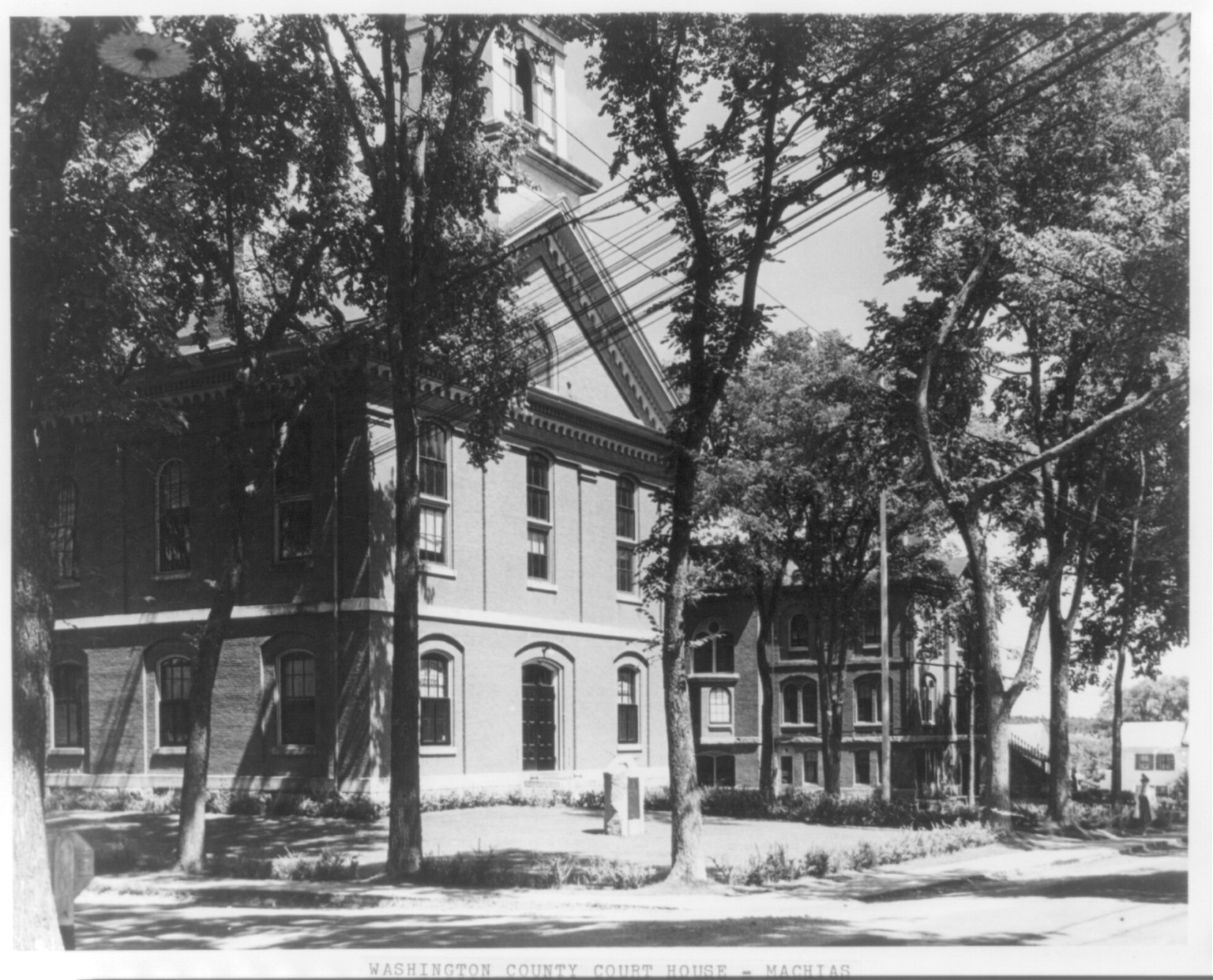 Washington County Court House, Machias, Me., [no date recorded on caption card] — historic photograph