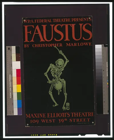 W.P.A. Federal Theatre Presents Faustus" by Christopher Marlowe"
