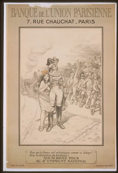 Banque de l'Union Parisienne: Valmy war loan poster