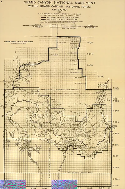 Grand Canyon National Monument Within Grand Canyon National Forest, Arizona