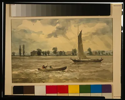 Old Quarantine Station, mouth of the Schuykill [i.e., Schuylkill]