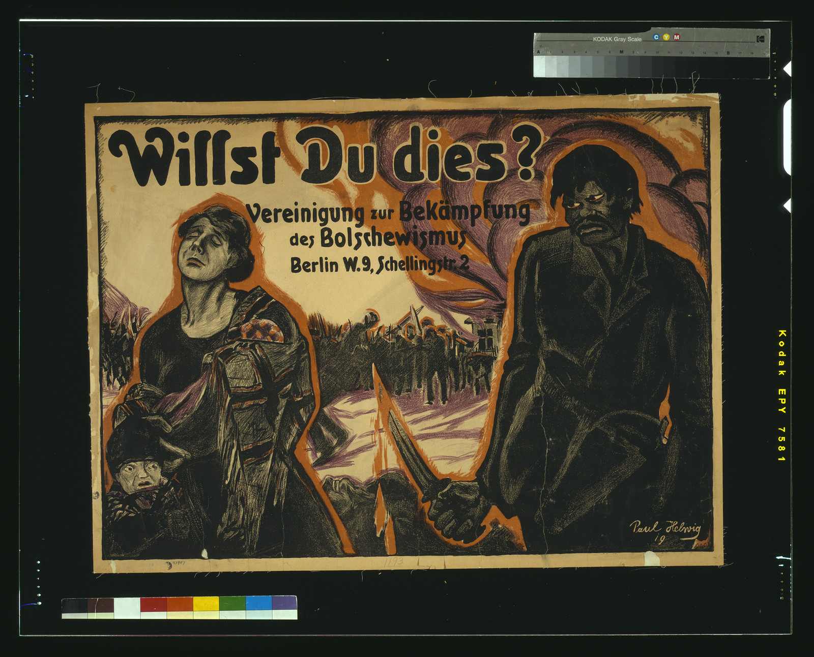 Willst Du dies Vereinig, 1919 — historic image