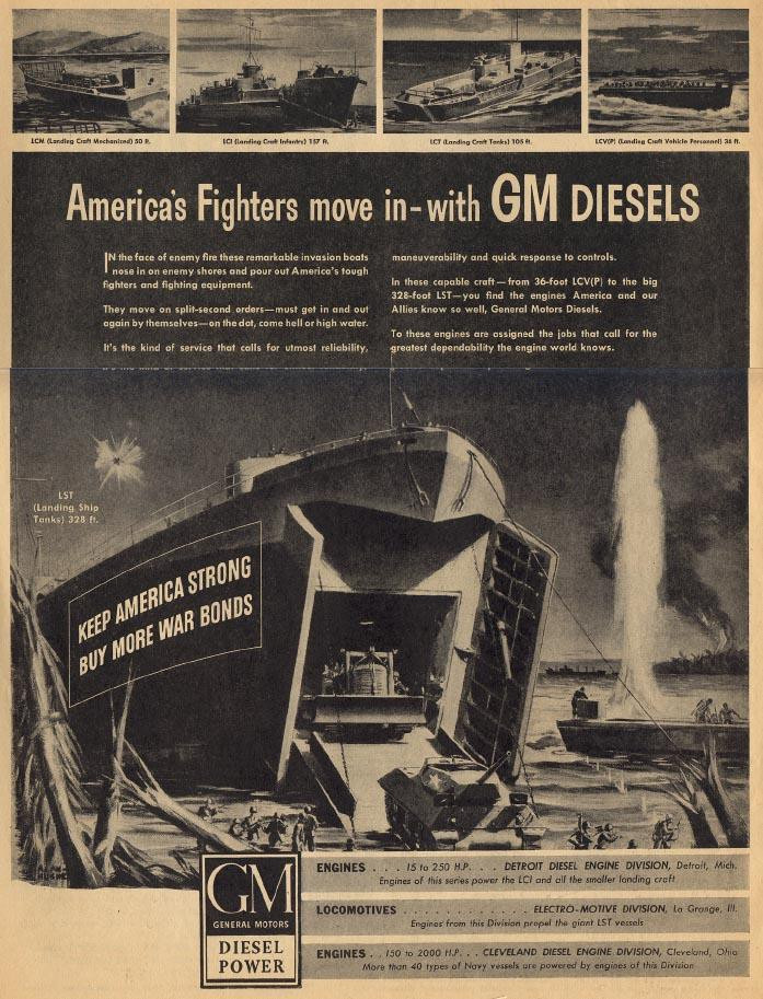 America's Fighters move in with GM Diesels — historic image