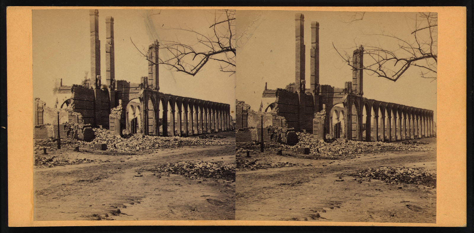 Northwestern Depot Charleston S.C., 1865 — historic photograph