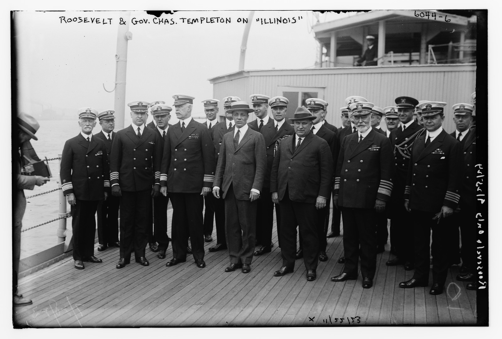 Roosevelt & Gov. Chase Templeton on ILLINOIS, 4/25/24, 4/25/24. — historic photograph