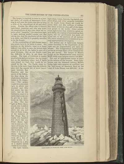 Light-house at Spectacle Reef, Lake Huron