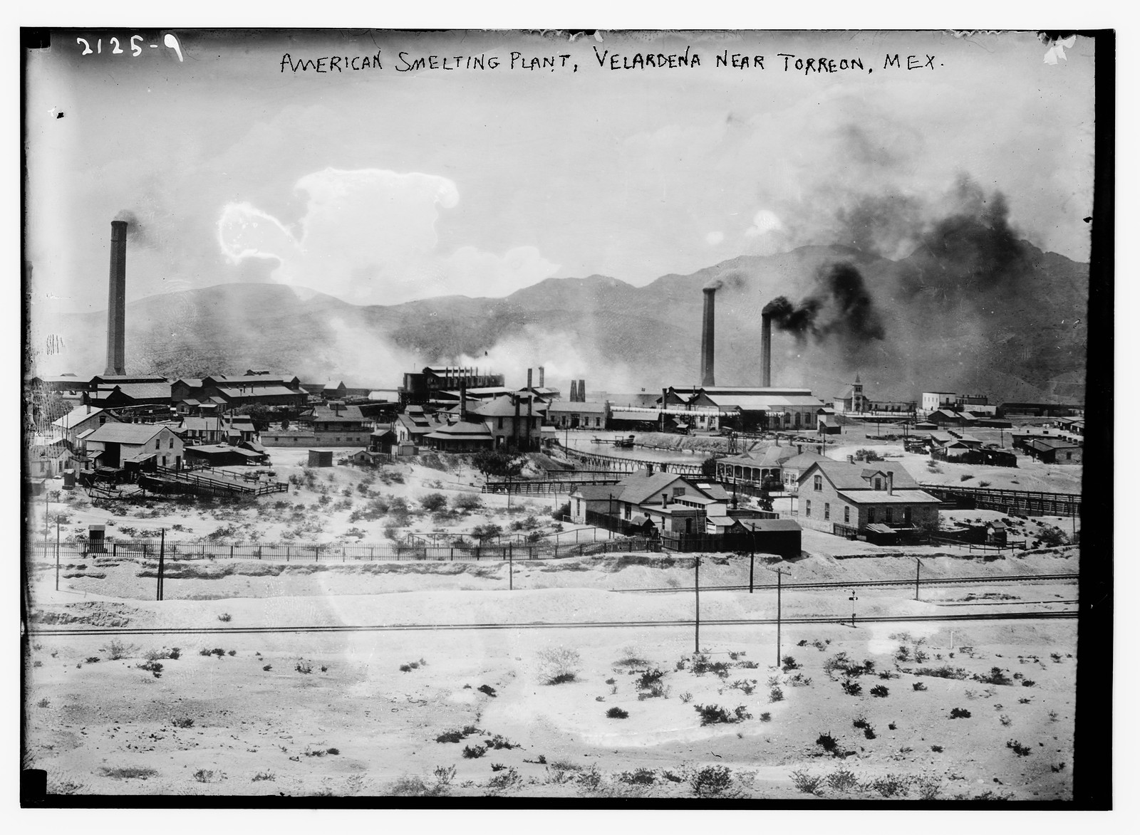 American smelting plant, Velardena near Torreon, Mex., n/a — historic photograph