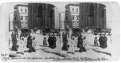 Fifth Avenue at St. Patricks Cathedral, New York City