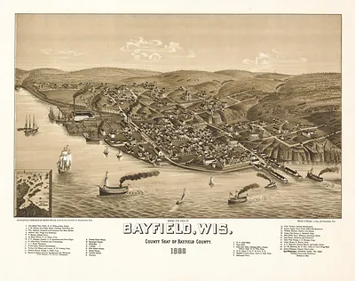 WI Bayfield 1886 MAP