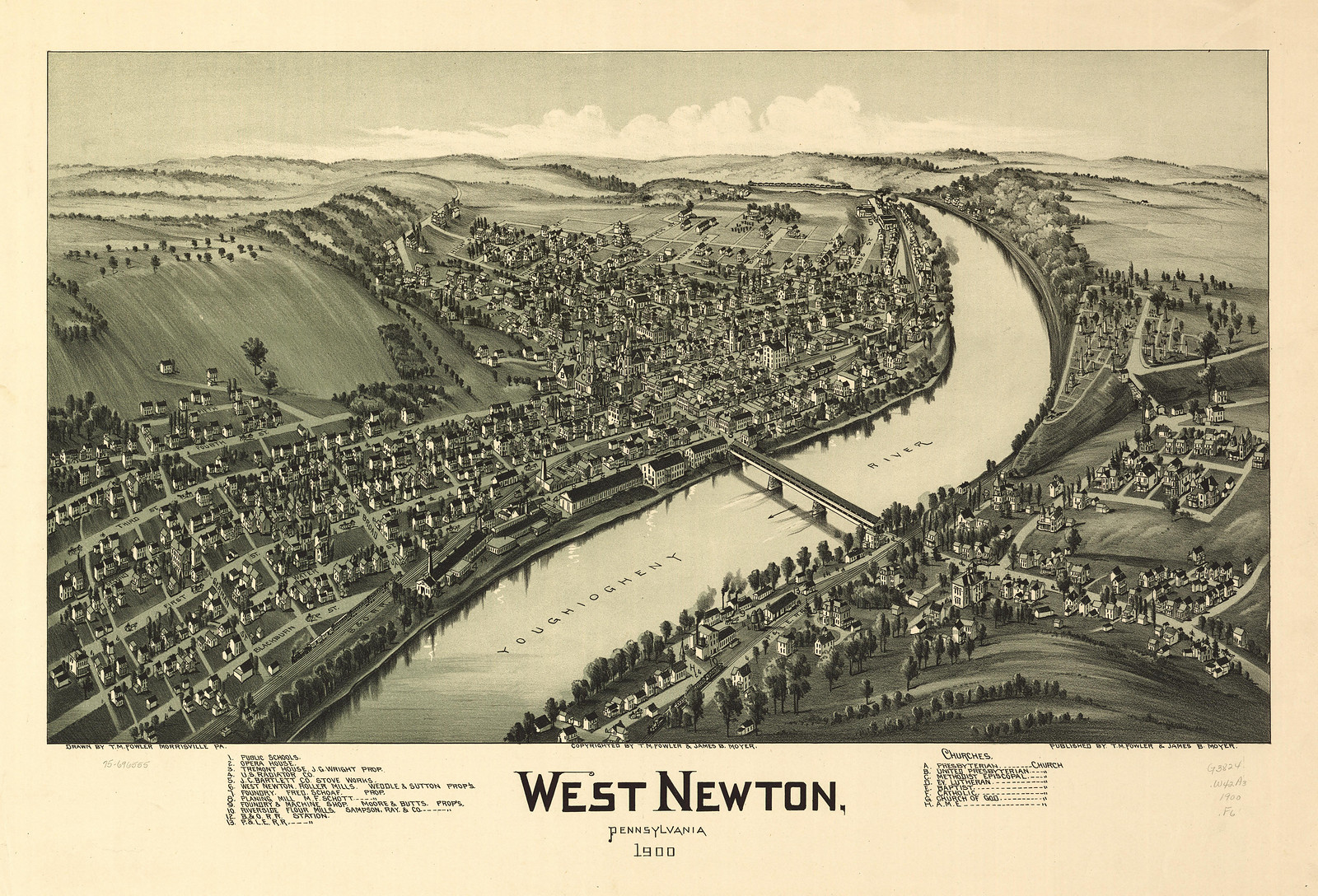 West Newton, Pennsylvania, 1900, 1900 — antique map