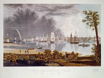 City of Charleston, South Carolina, looking across Cooper's River / painted by G. Cooke ; engraved by W.J. Bennett.