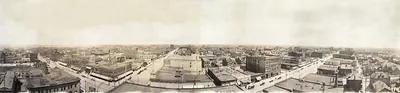 Birds eye view of Superior, Wisconsin, 1914