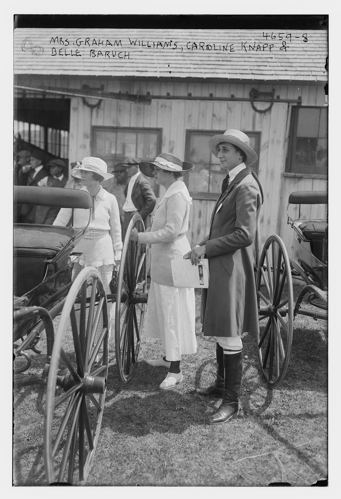 Mrs. Graham Wms., Caroline Knapp & Belle Baruch, n/a — historic photograph