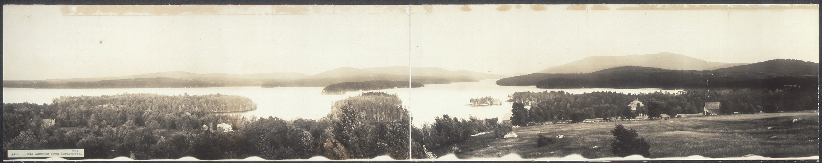 Lake Sunapee from Burkehaven, New Hampshire, 1908, 1908 — historic image
