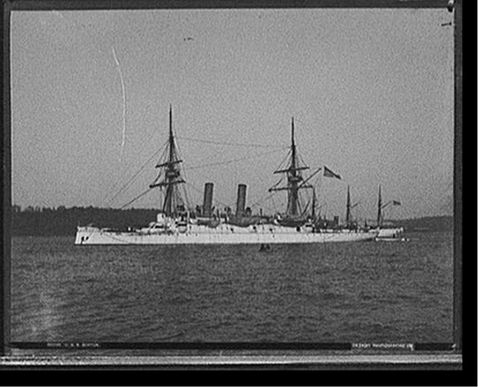 U.S.S. Boston, [between 1890 and 1901] — historic photograph