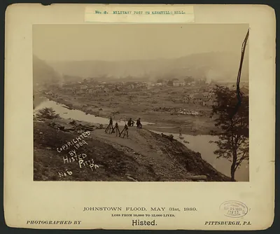 Military post on Kernville Hill, Johnstown Flood, May 31st, 1889